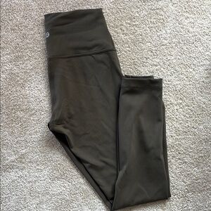 Lululemon Dark Olive Wunder Train Leggings size 6